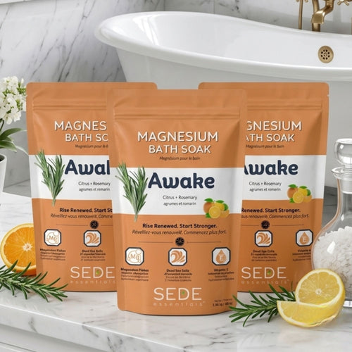 Awake Magnesium Bath Soak — 3-Pack-1360 g - Sede Essentials