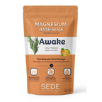 SEDE Awake Magnesium Bath Soak with Citrus and Rosemary stand up pouch packaging