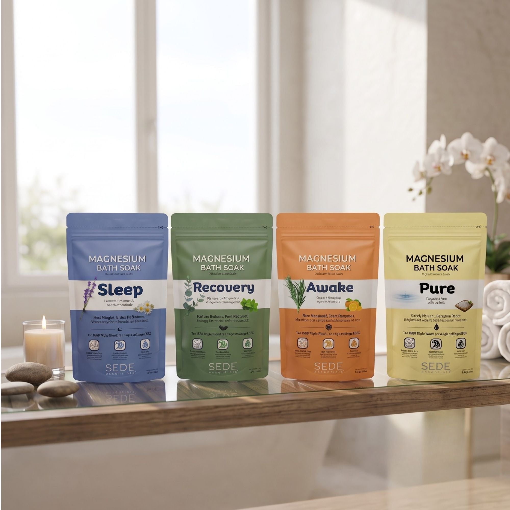 Complete Collection - Magnesium Bath Soak - Sede Essentials